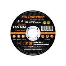 Disco de corte para metal e inox 230 mm Lusqtoff DCL23019
