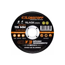 Disco de corte 115 mm x 1.6 mm para metal e inox Lusqtoff DCL11516