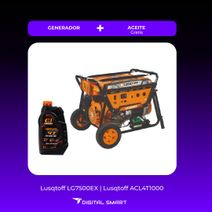 Generador Nafta 6500w 4t + Aceite Extra Lusqtoff LG7500EX