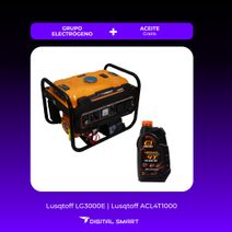 Generador 2800w 4t Encendido Eléctrico + Aceite Extra Lusqtoff LG3000E