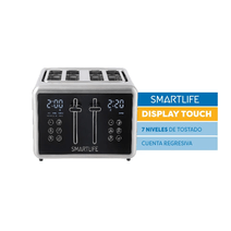 Tostadora Digital 4 Panes 1700w Smartlife SL-TOD1520